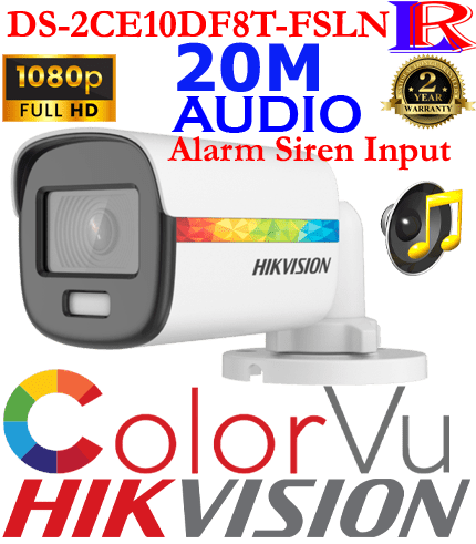 Colorvu Audio Alarm input bullet camera DS-2CE10DF8T-FSLN Colorvu Audio Alarm input bullet camera DS-2CE10DF8T-FSLN