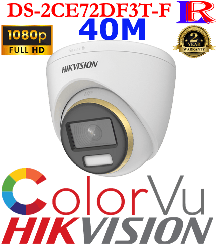 Hikvision colorvu 40m dome camera DS-2CE72DF3T-F Hikvision colorvu 40m dome camera DS-2CE72DF3T-F