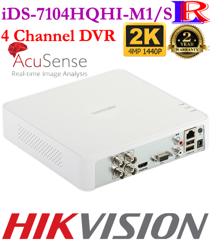 Hikvision Acusense 4MP 4ch DVR iDS-7104HQHI-M1/S Hikvision Acusense 4MP 4ch DVR iDS-7104HQHI-M1/S