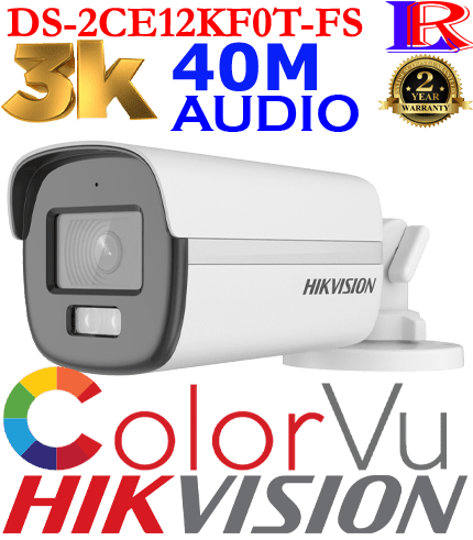 Hikvision 3k colorvu with audio DS-2CE12KF0T-FS Hikvision 3k colorvu with audio DS-2CE12KF0T-FS
