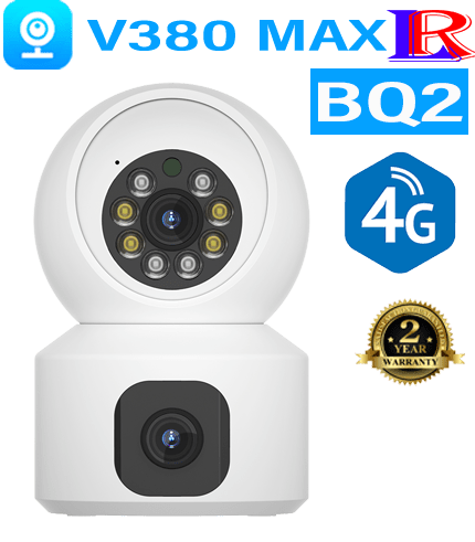BQ2-4G Dual-Lens 4G Security Camera for Flexible Monitoring V380 BQ2