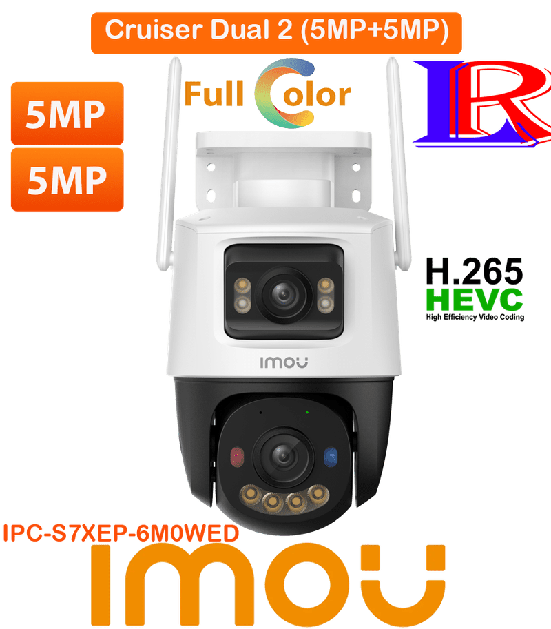 Cruiser Dual 2 5MP+5MP Dual Lens Outdoor PT Camera IPC-S7XEP-10M0WED Cruiser Dual 2 5MP+5MP Dual Lens Outdoor PT Camera IPC-S7XEP-10M0WED