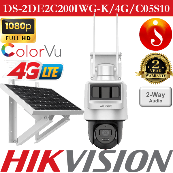 Hikvision solar 4G lte PIR radar detectotion siren camera DS-2DE2C200IWG-K-4G-C05S10 1 Hikvision solar 4G lte PIR radar detectotion siren camera DS-2DE2C200IWG-K/4G/C05S10