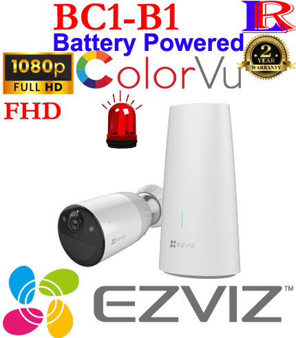 Ezviz battery powered wireless outdoor siren camera BC1-B1 Ezviz battery powered wireless outdoor siren camera BC1-B1