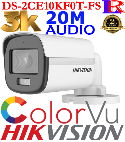 3K colorvu audio bullet camera DS-2CE10KF0T-FS 3K colorvu audio bullet camera DS-2CE10KF0T-FS