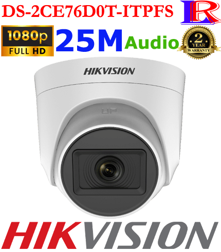 HIKVISION 2MP Camera with Mic DS-2CE76D0T-ITPFS HIKVISION 2MP Camera with Mic DS-2CE76D0T-ITPFS