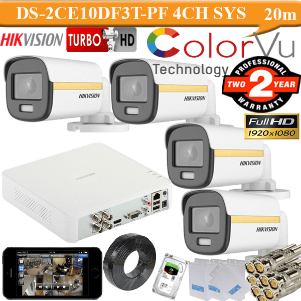 DS-2CE10DF3T-PF 4 camera System 1 DS-2CE10DF3T-PF 4 camera System