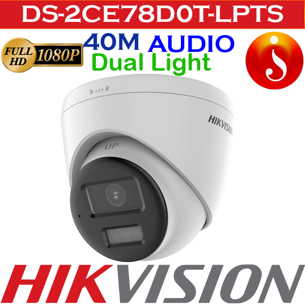 2MP Two Way Audio Turret Hikvision Camera DS-2CE78D0T-LPTS 1 2MP Two Way Audio Turret Hikvision Camera DS-2CE78D0T-LPTS