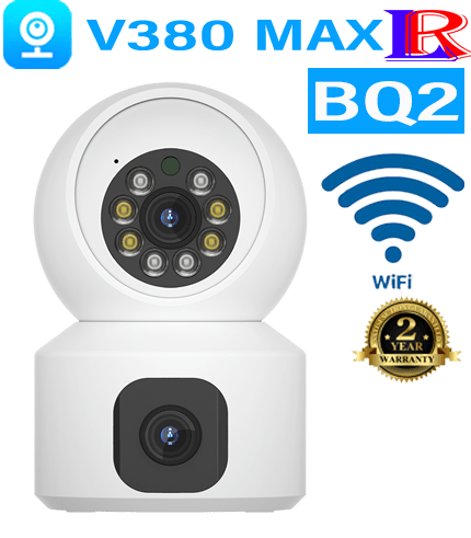 Dual-Lens WiFi Security Camera for Flexible Monitoring V380 MAX BQ2 Dual-Lens WiFi Security Camera for Flexible Monitoring V380 MAX BQ2