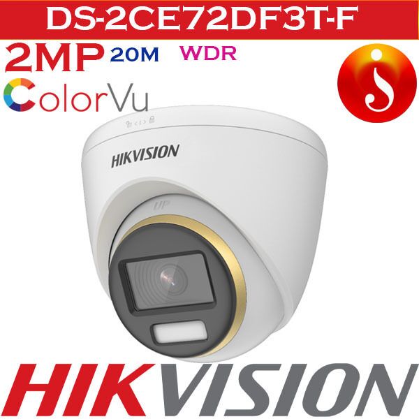 Best WDR DS-2CE72DF3T-F 1 DS-2CE72DF3T-F hikvision 2mp colorVu camera