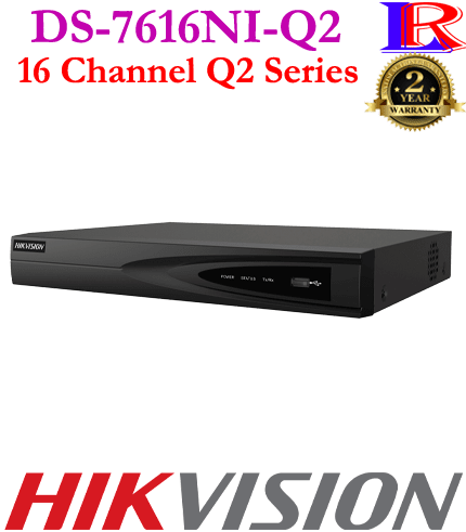 Hikvision 2 Hard Drive 16 Port NVR DS-7616NI-Q2 Hikvision 2 Hard Drive 16 Port NVR DS-7616NI-Q2