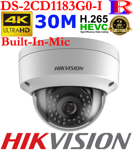 Hikvision 4k dome network camera DS-2CD1183G0-I Hikvision 4k dome network camera DS-2CD1183G0-I