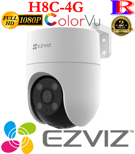 EZVIZ H8C 4G 2K Pan & Tilt Colorvu two way talk camera EZVIZ H8C 4G 2K Pan & Tilt Colorvu two way talk camera