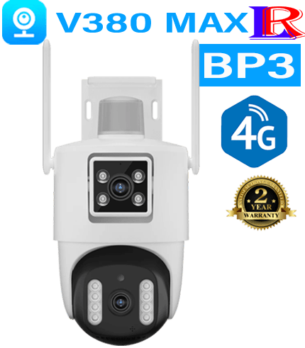 BP3-4G Excellent 4G Dual-Lens camera with PTZ security V380 MAX BP3