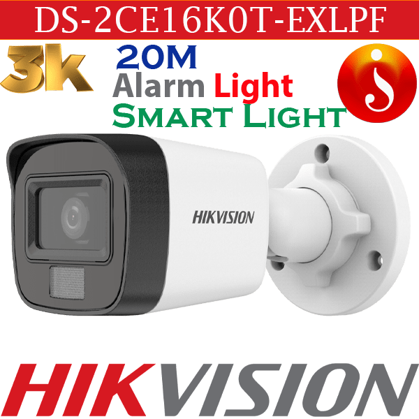 Hikvision 3K Smart Hybrid Light 20m camera DS-2CE16K0T-EXLPF 1 Hikvision 3K Smart Hybrid Light 20m camera DS-2CE16K0T-EXLPF