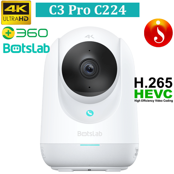 Botslab Full Colour C224 Indoor 4K Pan Tilt Zoom Smart Security wifi Camera 1 Botslab Full Colour C224 Indoor 4K Pan Tilt Zoom Smart Security wifi Camera