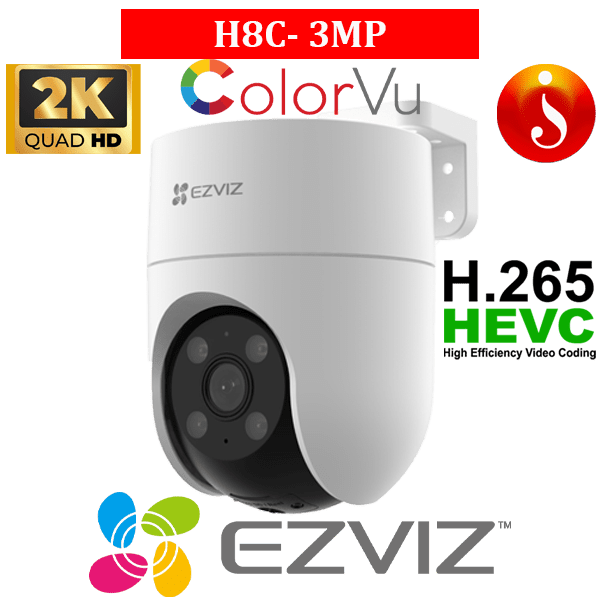 EZVIZ H8C Pro 2K 3MP Pan Tilt Human Detection AI Auto Tracking Wi-Fi camera 1 EZVIZ H8C Pro 2K 3MP Pan Tilt Human Detection AI Auto Tracking Wi-Fi camera