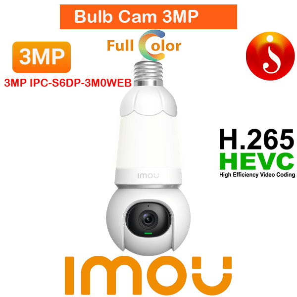 Imou Bulb Cam 8x Digital Zoom 3MP Siren Two-way Audio Camera IPC-S6DP-3M0WEB 1 Imou Bulb Cam 8x Digital Zoom 3MP Siren Two-way Audio Camera IPC-S6DP-3M0WEB