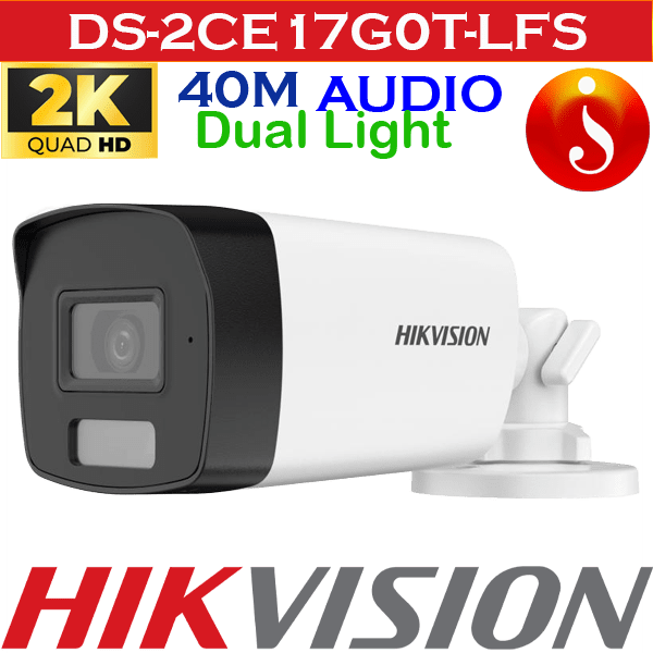 Hikvision 4MP 40m smart colour Vision CCTV Camera DS-2CE17G0T-LFS 1 Hikvision 4MP 40m smart colour Vision CCTV Camera DS-2CE17G0T-LFS