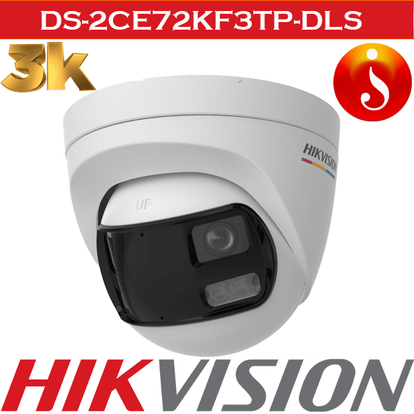 Hikvision 3K ColorVu Dual-Lens Turret Camera DS-2CE72KF3TP-DLS 1 Hikvision 3K ColorVu Dual-Lens Turret Camera DS-2CE72KF3TP-DLS
